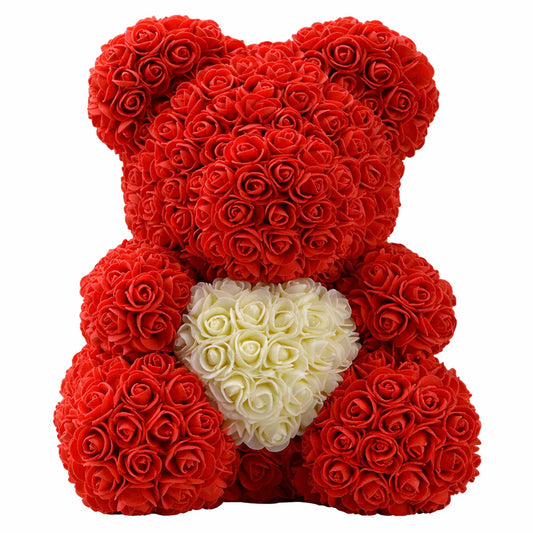Ours en Roses avec Cœur – Un geste qui ne s’oublie pas
